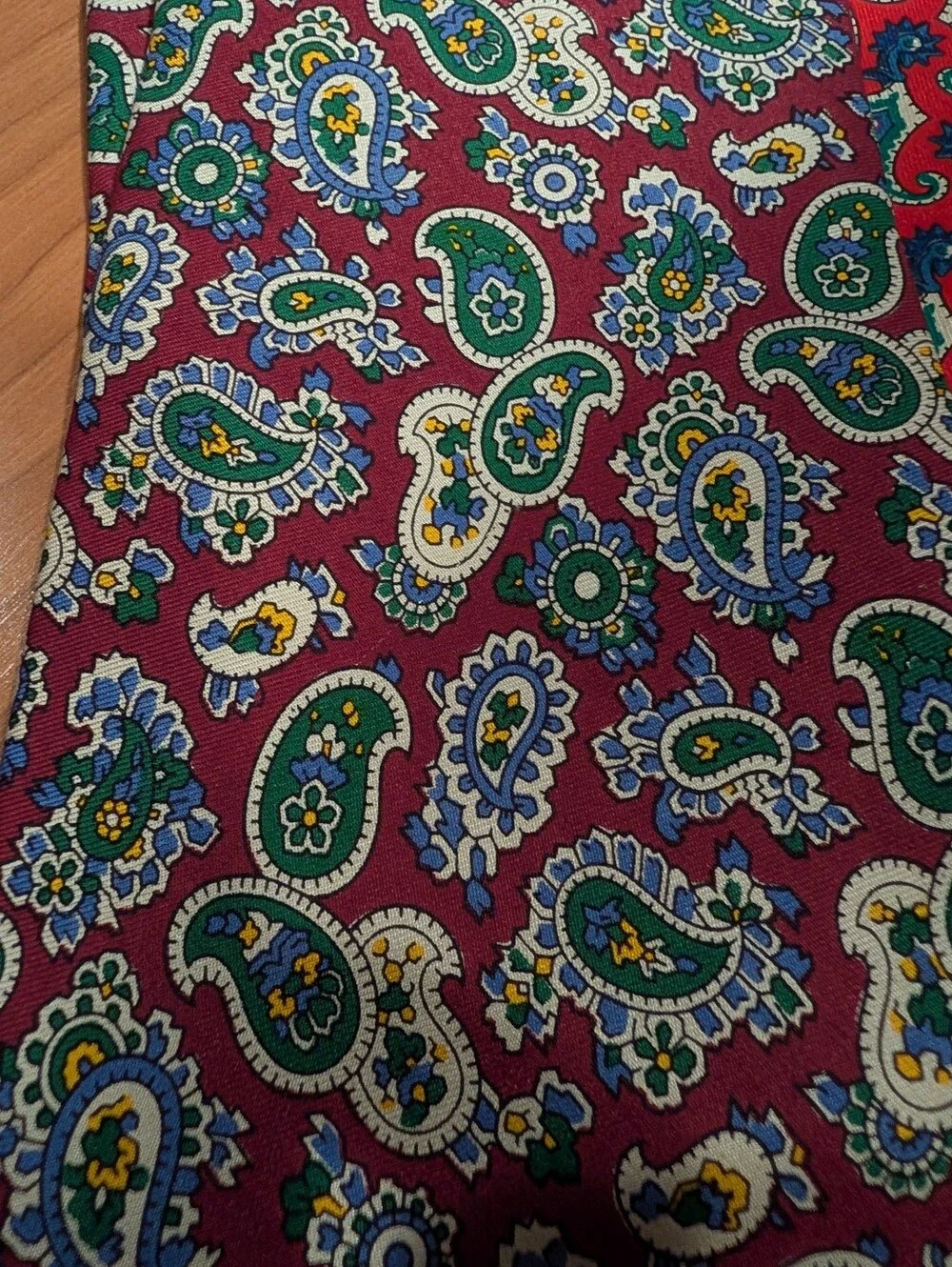Vintage Paisley Silk Tie Bundle- Red, Burgundy & Black Options